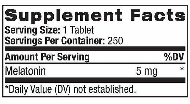Natrol Melatonin 5 mg Fast Dissolve Tablets, 250 Tablets