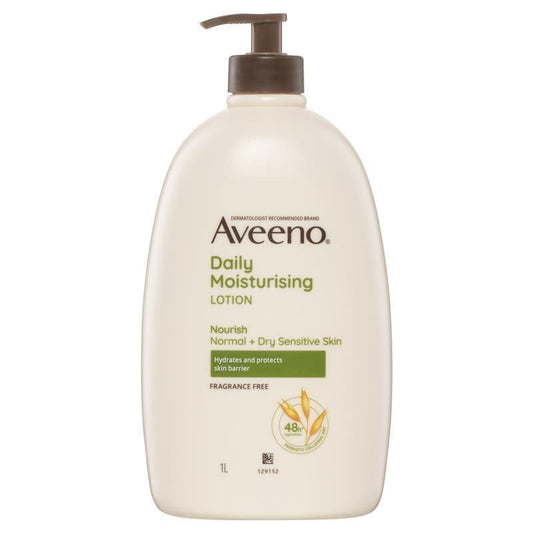 Aveeno Daily Moisturising Fragrance Free Body Lotion 1L