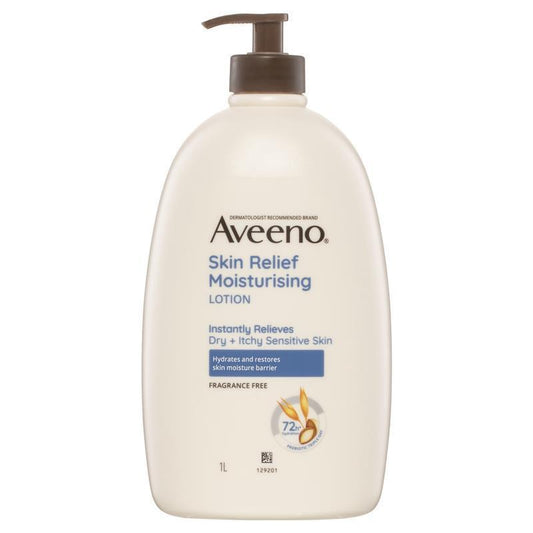 Aveeno Skin Relief Fragrance Free Moisturising Body Lotion 1L