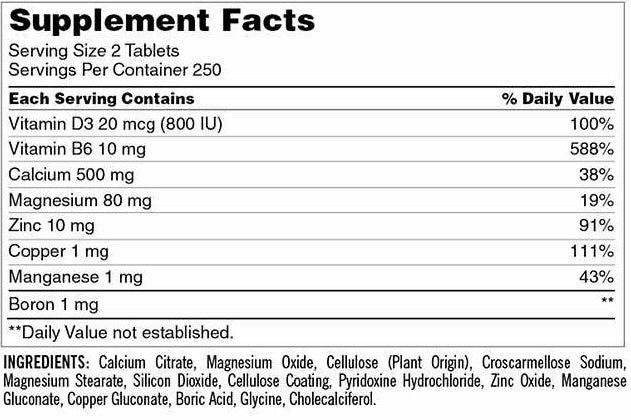 Kirkland Signature Calcium Citrate Magnesium And Zinc Tablet