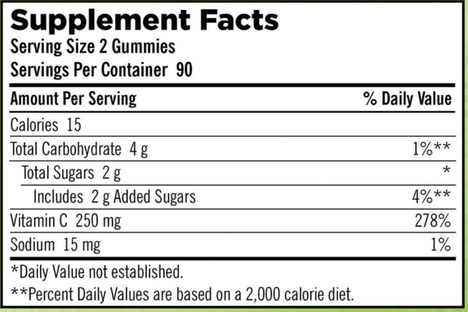 Kirkland Signature Vitamin C 250 mg., 180 Adult Gummies