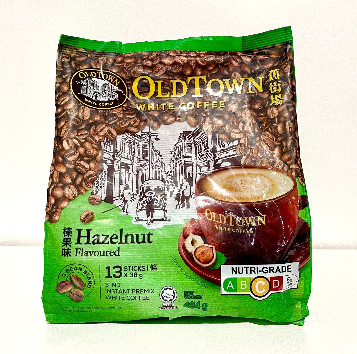 OLDTOWN White Coffee – 3-in-1 Hazelnut White Coffee