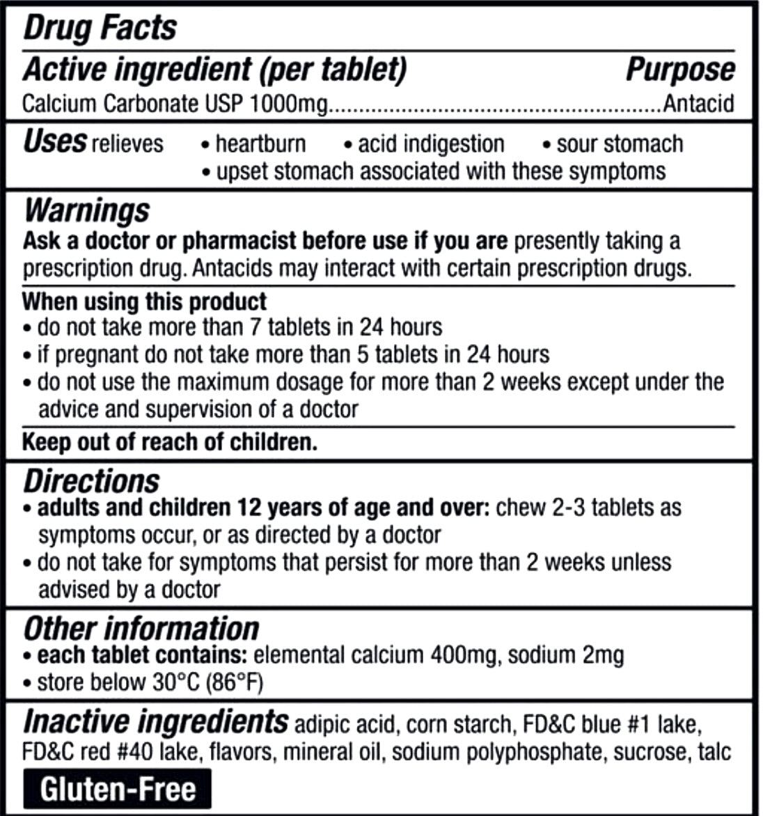 TUMS Antacid Ultra Strength, 265 Chewable Tablets