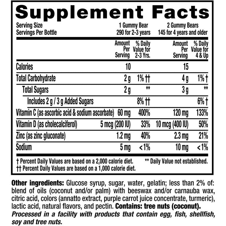 L'il Critters Immune C Gummy Vitamins, 290 ct.