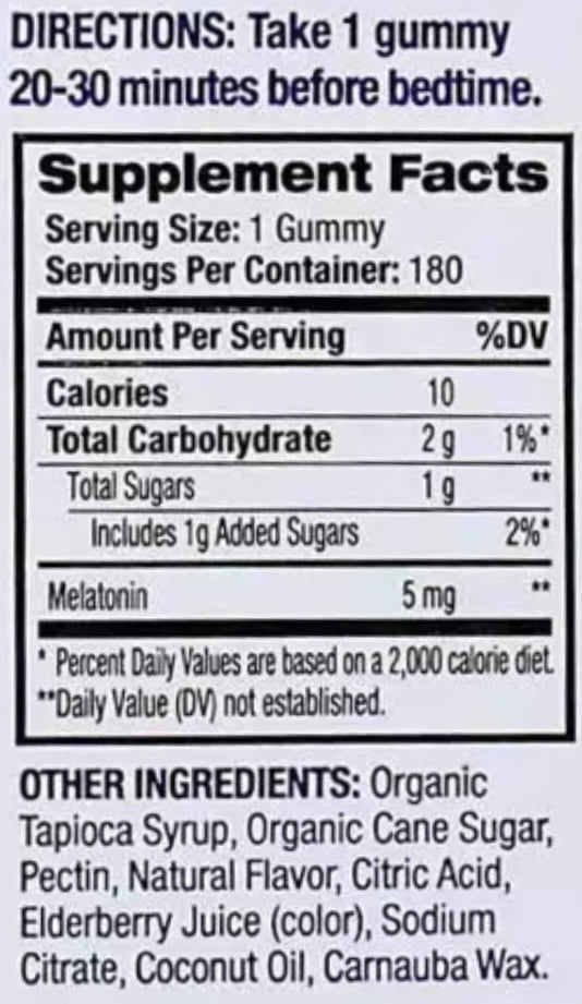 Natrol Melatonin 5 mg., 180 Gummies