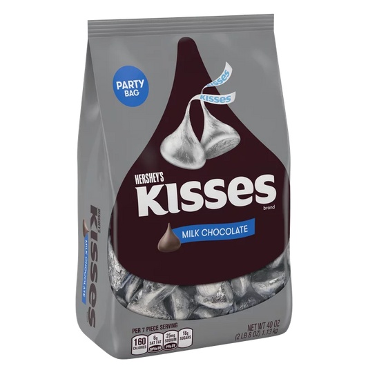 Hershey's Kisses, Milk Chocolate Candy, 40 Oz