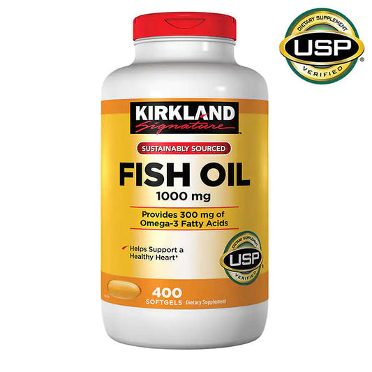 Kirkland Signature Natural Fish Oil 1000 mg with 300 mg Omega-3
